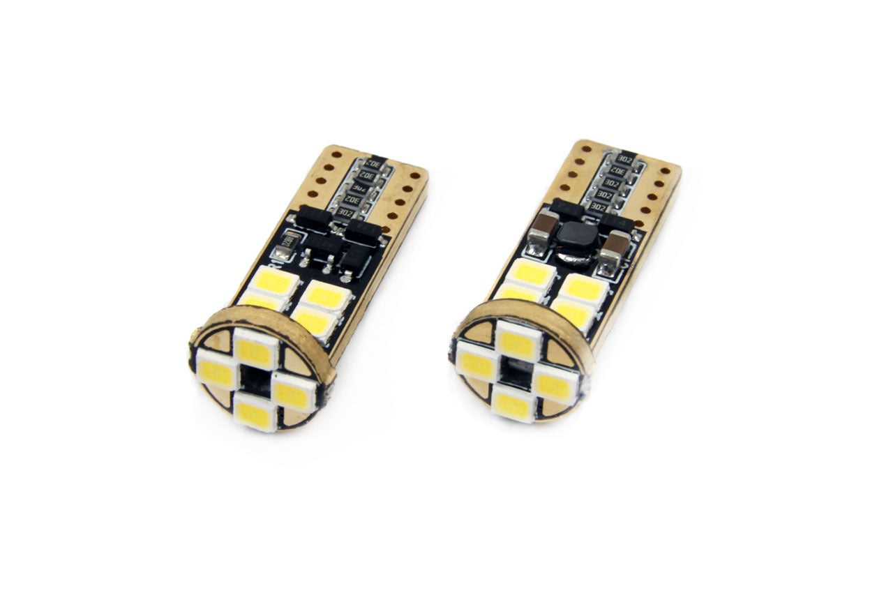 T10 - 2835 - 12 SMD - CANBUS - 12/24V - 2 stuks - Wit T10 - 2835 - 12 SMD - CANBUS - 12/24V - 2 stuks - Wit